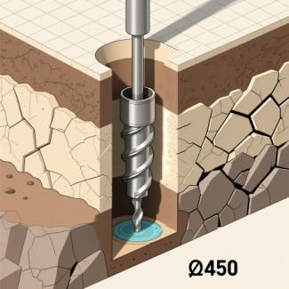 Двухэтапное расширение скважины